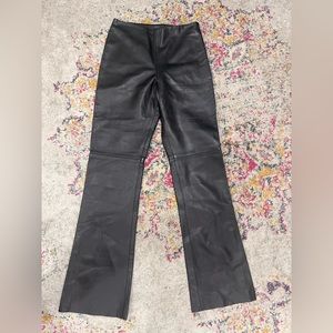 Bundle, not for sale. leather bootcut pants, made in Italy